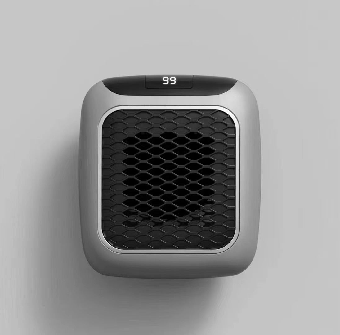 Elektrische Wandverwarming met Afstandsbediening, Mini-verwarmingsventilator Grijs 800 W