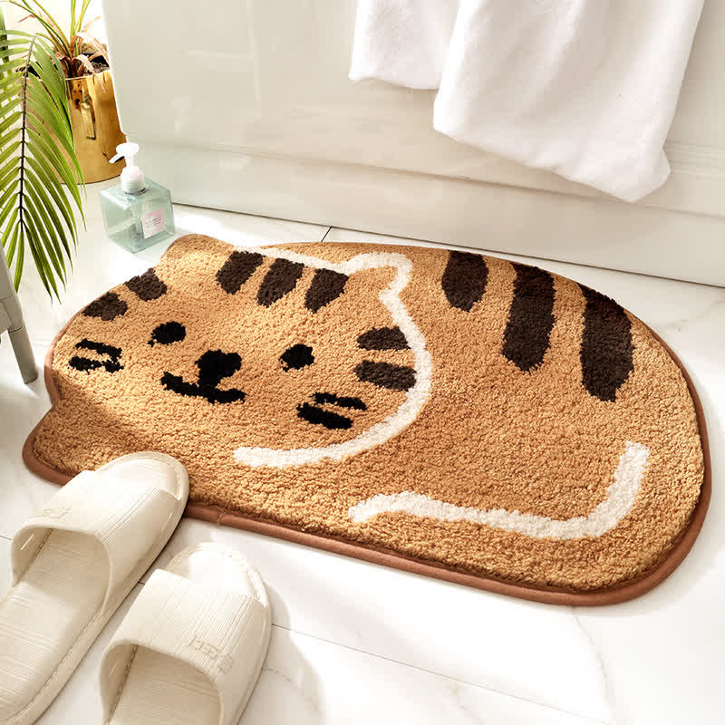 Absorberende Antislip Badmat Met Kattenprints Badkamer