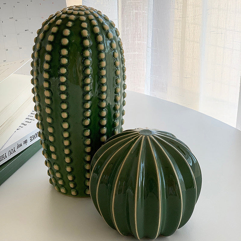Keramisch Cactus Ornament Voor Moderne Interieurdecoratie