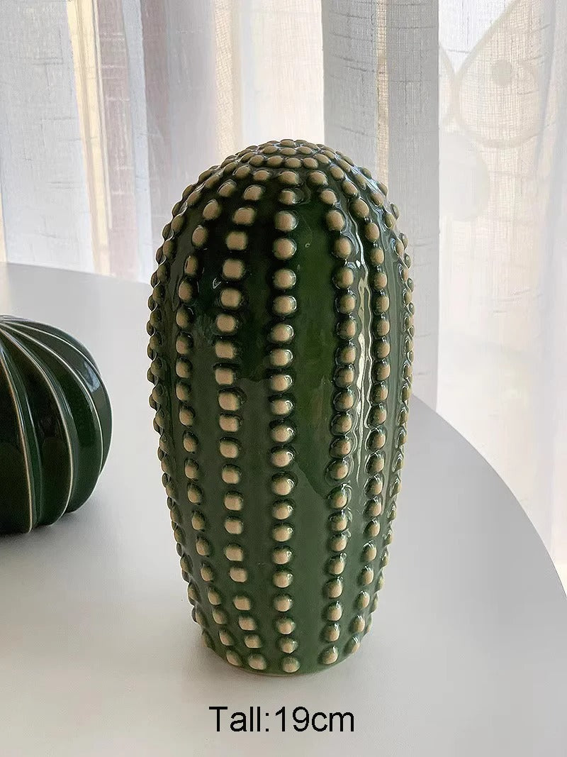 Keramisch Cactus Ornament Voor Moderne Interieurdecoratie 19cm
