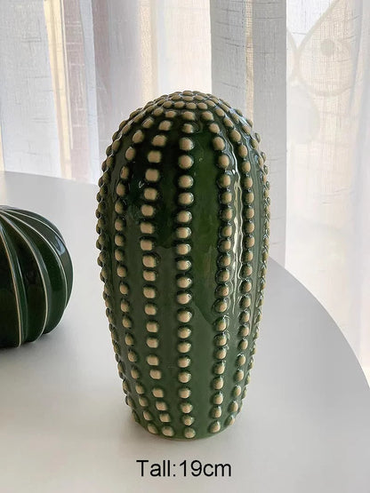 Keramisch Cactus Ornament Voor Moderne Interieurdecoratie 19cm