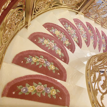 Antislip Traptreden Met Bloemenpatroon Veiliger Stappen Roos 27"B x 10"L