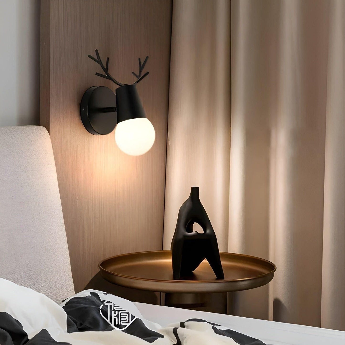 Wandlamp Antlerspark met LED Verlichting - Scandinavisch Ontwerp in Macaron Kleuren voor Binnengebruik