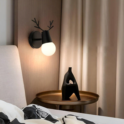Wandlamp Antlerspark met LED Verlichting - Scandinavisch Ontwerp in Macaron Kleuren voor Binnengebruik
