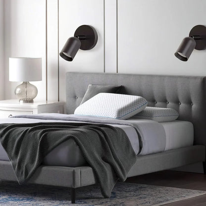 Ares Bauhaus led-wandlamp bij het bed