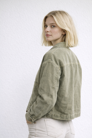 Aurelius dames denimjack – klassiek cowboyjack & blauw denim