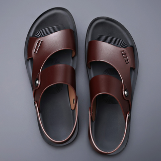 Avenwood | Leren sandalen – Chique ambachtelijk vakmanschap en een verfijnd, slankmakend silhouet Bruin