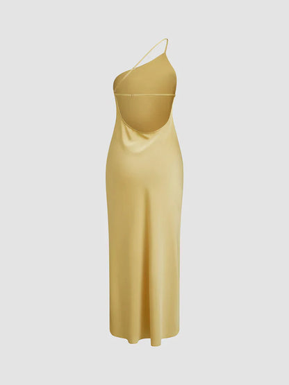Dames Gala Jurk Satijn Backless
