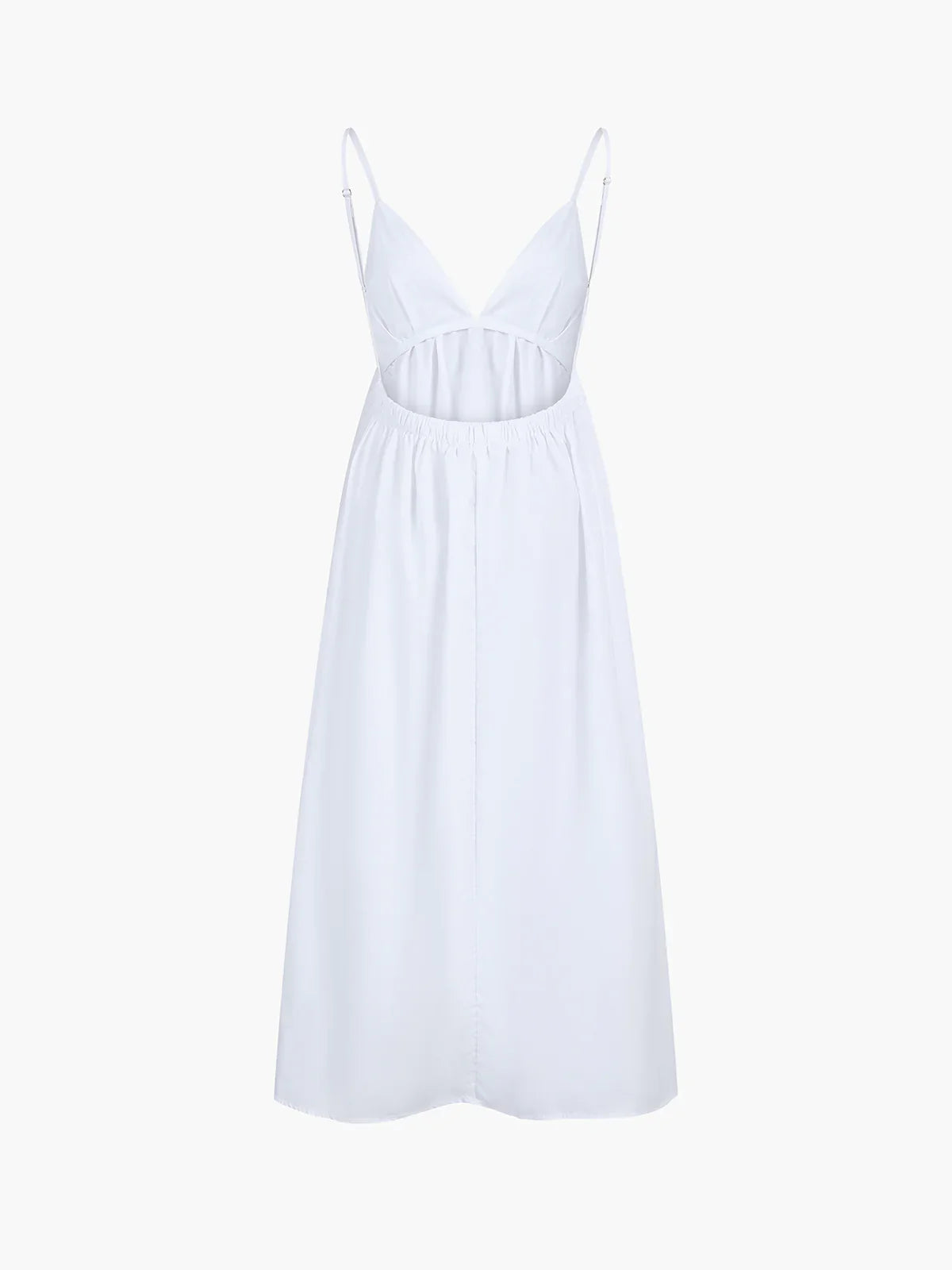 Mouwloze V-Hals Maxi Jurk Jurk