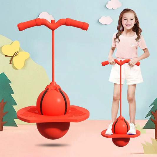 Balancerende Springstok Veilige Voor Kinderen Coördinatie