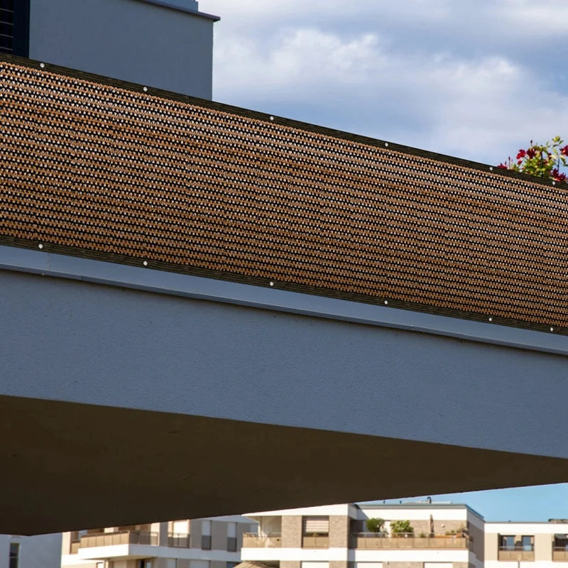 Balkonscherm 90 Procent Schaduw Ademend HDPE Scherm voor Balkon