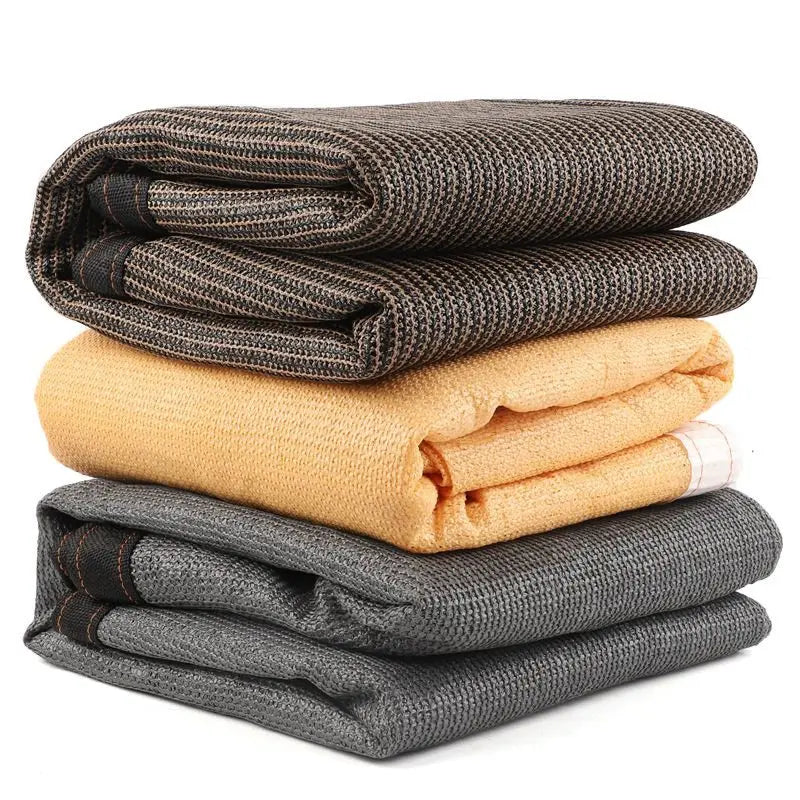 Balkonscherm 90 Procent Schaduw Ademend HDPE Scherm voor Balkon Koffie