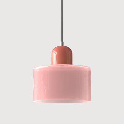Creatieve Glazen Hanglamp Modern Design Voor Woonkamer Roze Roze