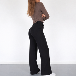 Manda | Dames Pantalon – Elegante Hoge Taille, Klassieke Rechte Pijpen & Zakelijke Verfijning