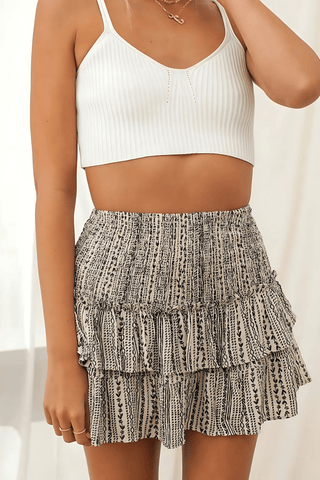Bersh | Gelaagde minirok voor dames – Vrouwelijke gelaagde look en lichtgewicht ontwerp