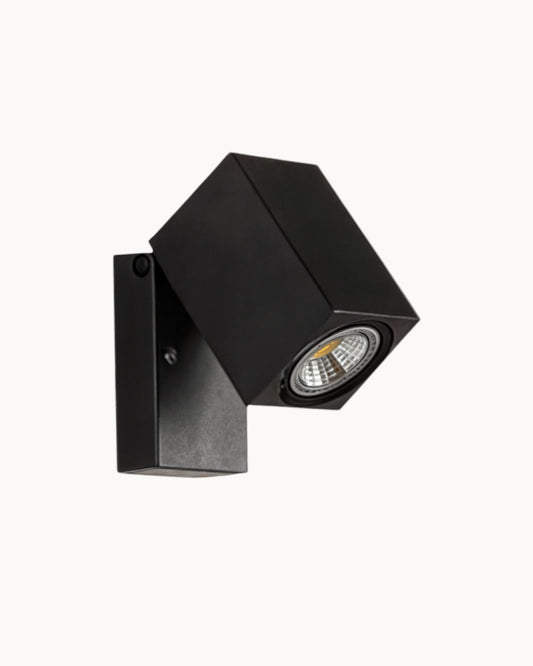 Luna Arc-Wandlamp - Moderne Zwarte Buitenlamp Van Metaal En Acryl - IP65 Voor Tuin Of Gang