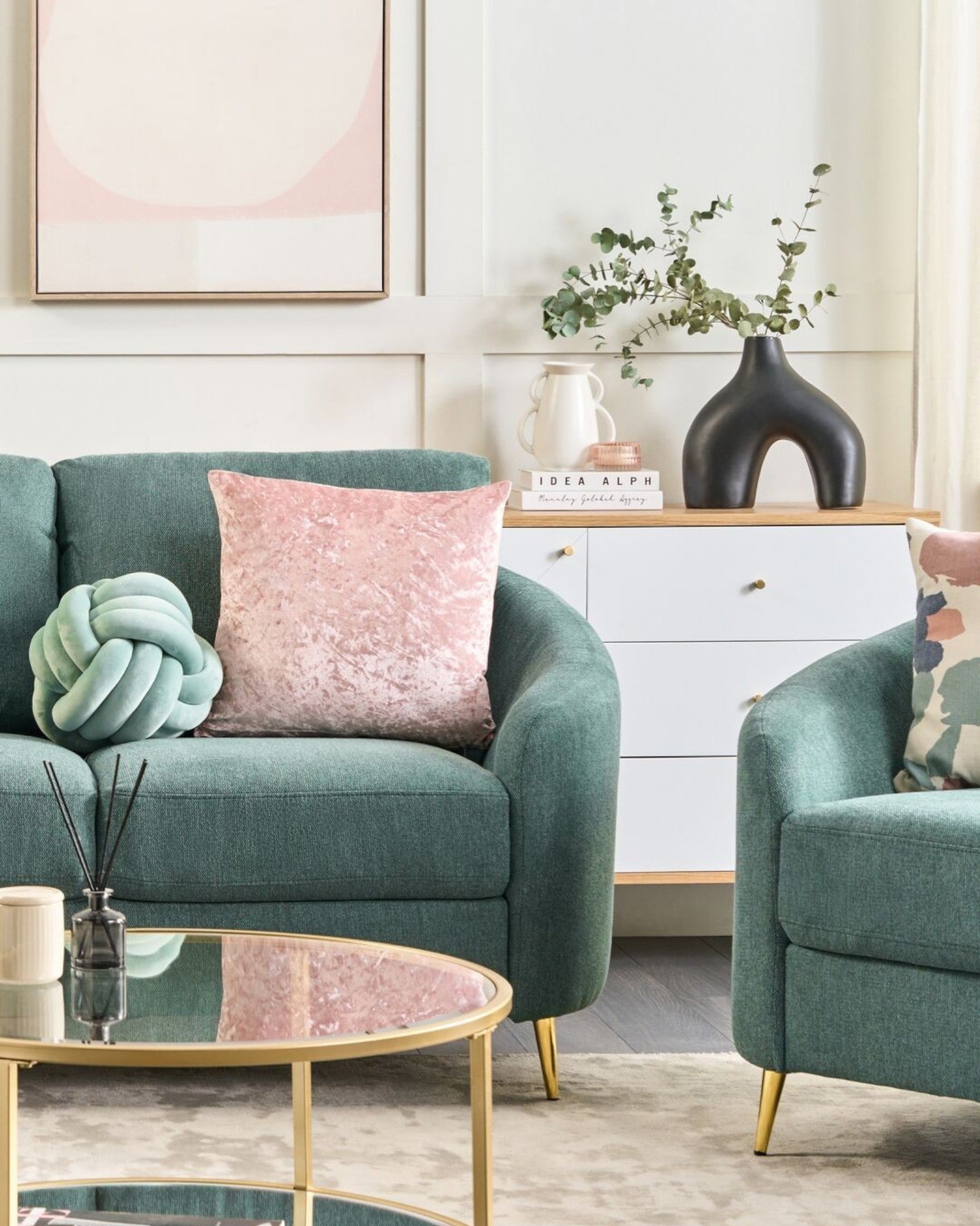 Lamia Vaasje – Handgemaakte Zwarte Porseleinen Bloempot 31 Cm