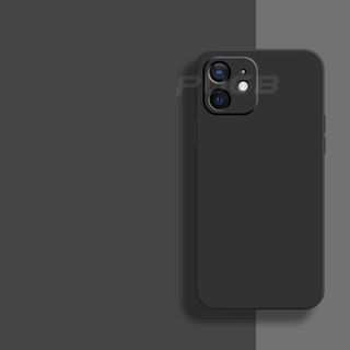 Liquid Silicone Case | Zachte beschermende case voor iPhone 11, 12 en 13 Black