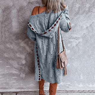 Stijlvol Lang Dames Vest - Comfy met Capuchon
