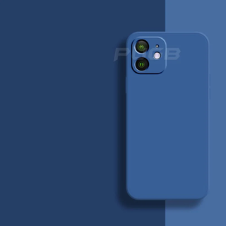 Liquid Silicone Case | Zachte beschermende case voor iPhone 11, 12 en 13 Blue