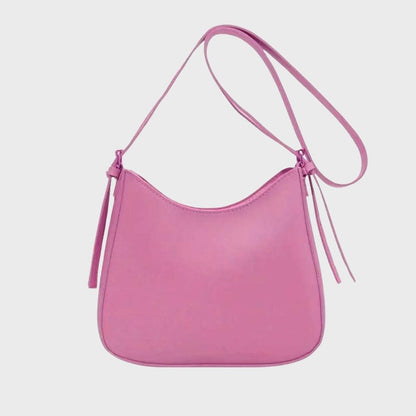 Dames Crossbody Tas Vegan Leer Minimalistisch Ontwerp Roze