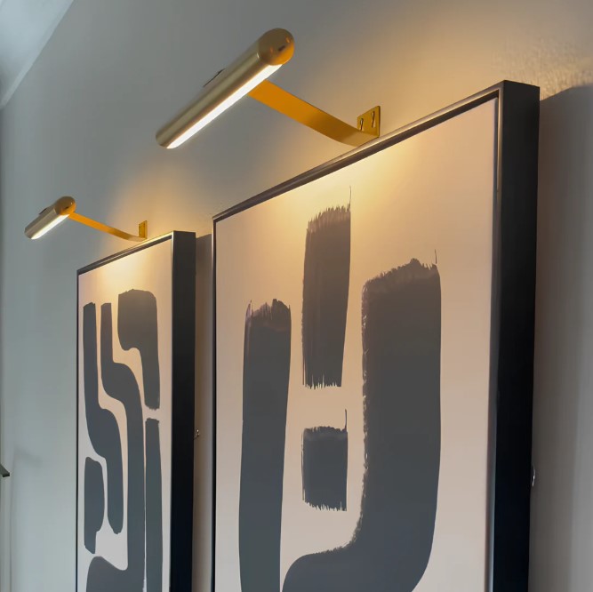 Draadloze Wandkunstlamp Voor Stijlvolle Verlichting Wit