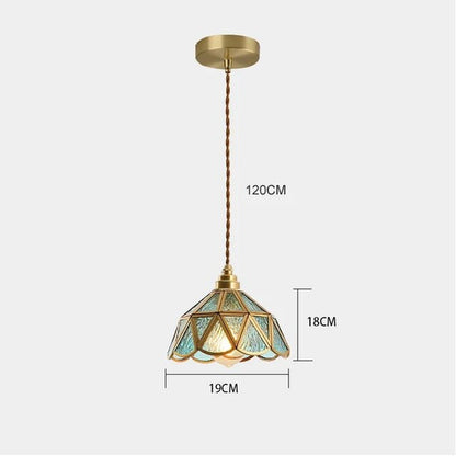 Klassieke Glas In Lood Hanglamp Voor Tijdloze Elegantie