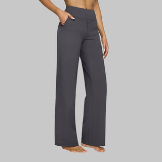 Comfortabele stretchbroek voor dames, ideaal voor dagelijks gebruik en met voldoende flexibiliteit. Grijs
