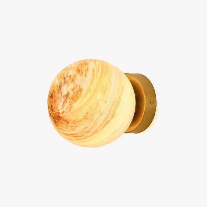 Planet Glass Moderne Plafondlamp Voor Slaapkamer