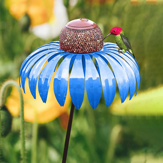 Vogelfutterstation Bloemen Design Voor Tuin Decor Elegant Blauw