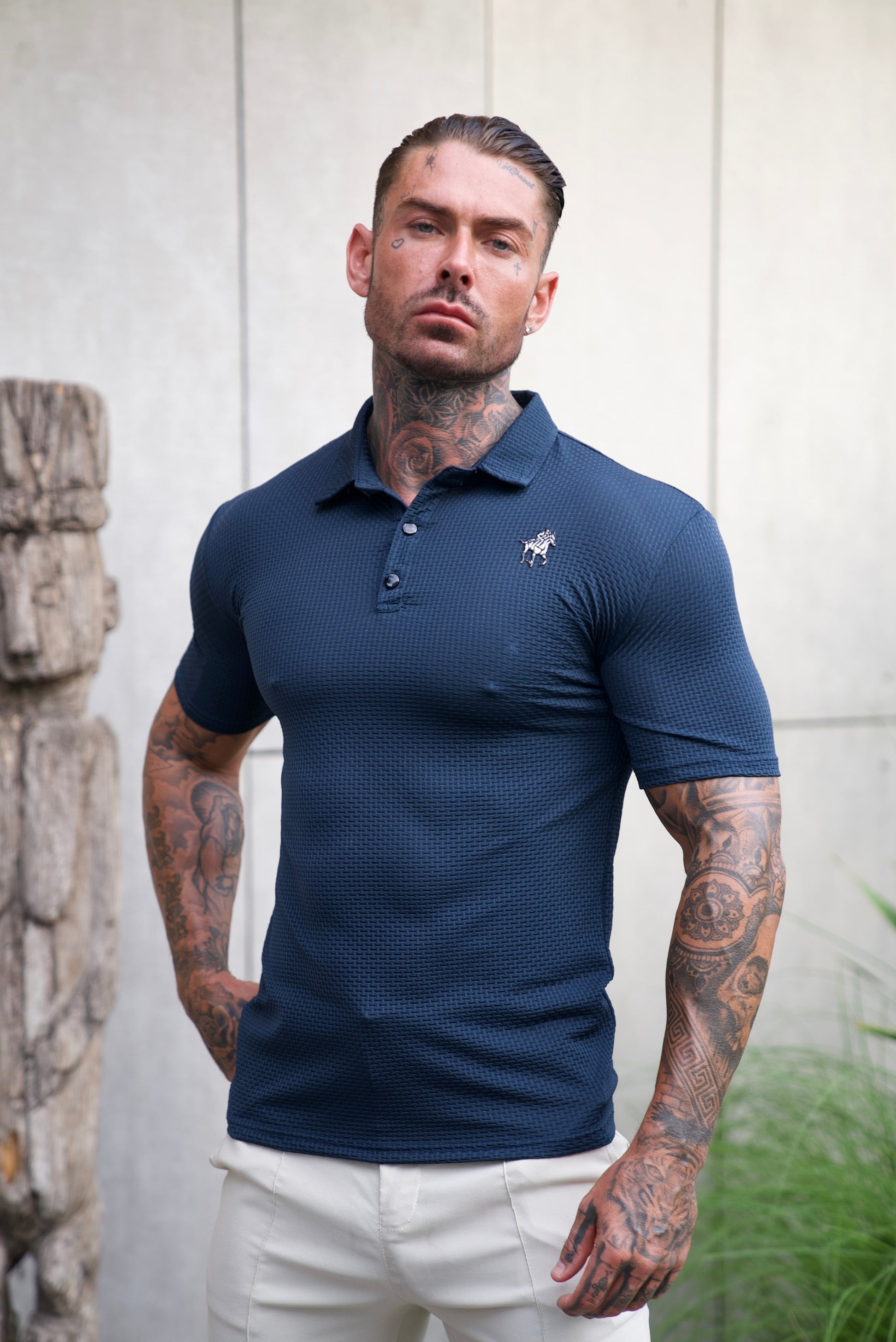 Heren Poloshirt Slim Fit Katoen Poloshirts SEREIN
