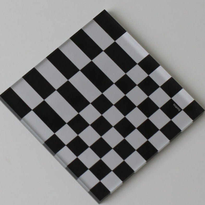 Dambordonderzetter Van Duurzaam Acryl Voor Je Eettafel Zwart Regular