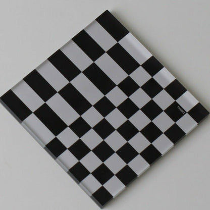 Dambordonderzetter Van Duurzaam Acryl Voor Je Eettafel Zwart Regular