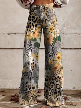 Dames Flared Jeans | Wide Leg & Denim Luipaard