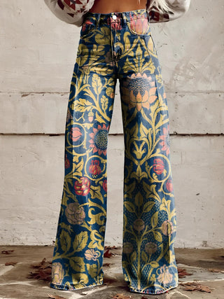 Dames Flared Jeans | Wide Leg & Denim Donkerblauw
