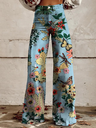 Dames Flared Jeans | Wide Leg & Denim Blauw Bos