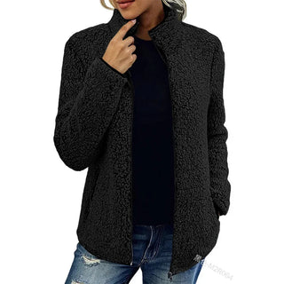 Mechi | Dames Teddy Jasje – Zacht Fleece met Rits & Warm Comfort