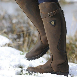 Dames Waterdichte Leren Winter Equestrian Laars met Superieure Isolatie en Duurzaamheid