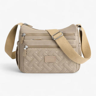 Damesschoudertas – Klassiek ontwerp en elegante lederlook Khaki