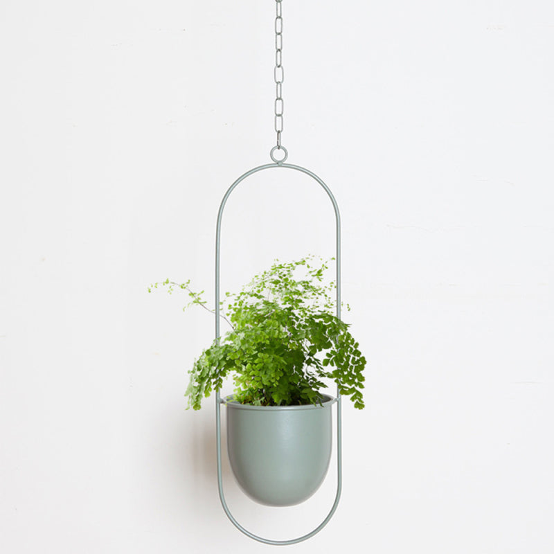 Elegante Luxe Moderne Hangpotten Voor Binnenplanten Decor Groen Ovaal