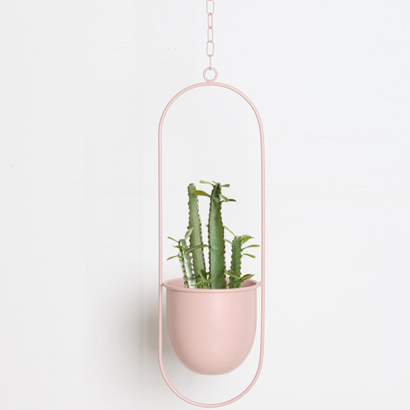 Elegante Luxe Moderne Hangpotten Voor Binnenplanten Decor Roze Ovaal
