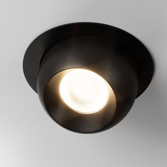 Dimbare LED Inbouwspot Met 360 Graden Rotatie En 45 Graden Kanteling Zwart