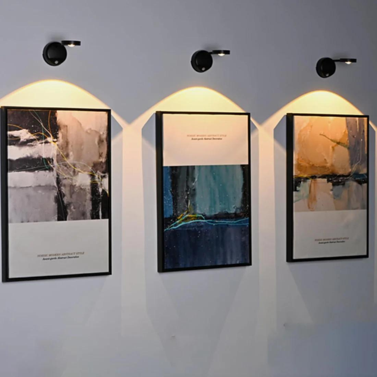 Draadloze Led Spot Met Bewegingssensor En 360 Graden Zwart