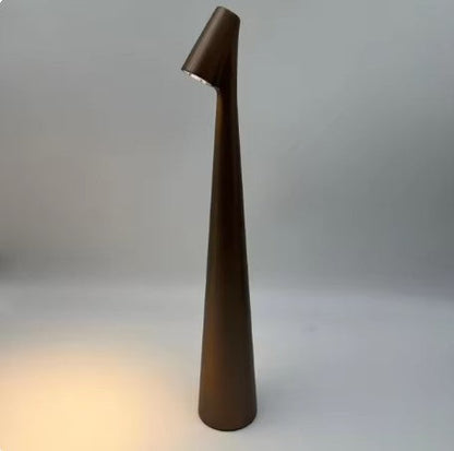 Draadloze Oplaadbare Tafellamp 35 cm met Aanraakfunctie en Dimbaarheid bruin 35cm