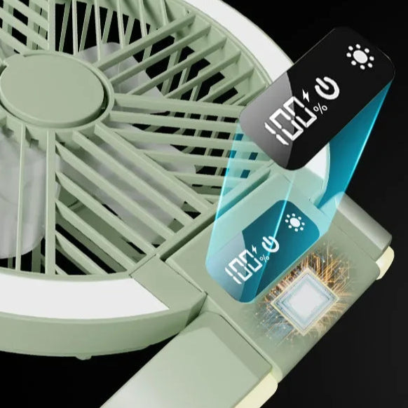 Draadloze Ventilator Met LED Display Voor Thuisgebruik