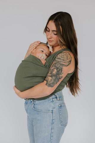 Draagzak Draag Je Baby Moeiteloos En Stijlvol Comfortabel Moeder Olijfgroen