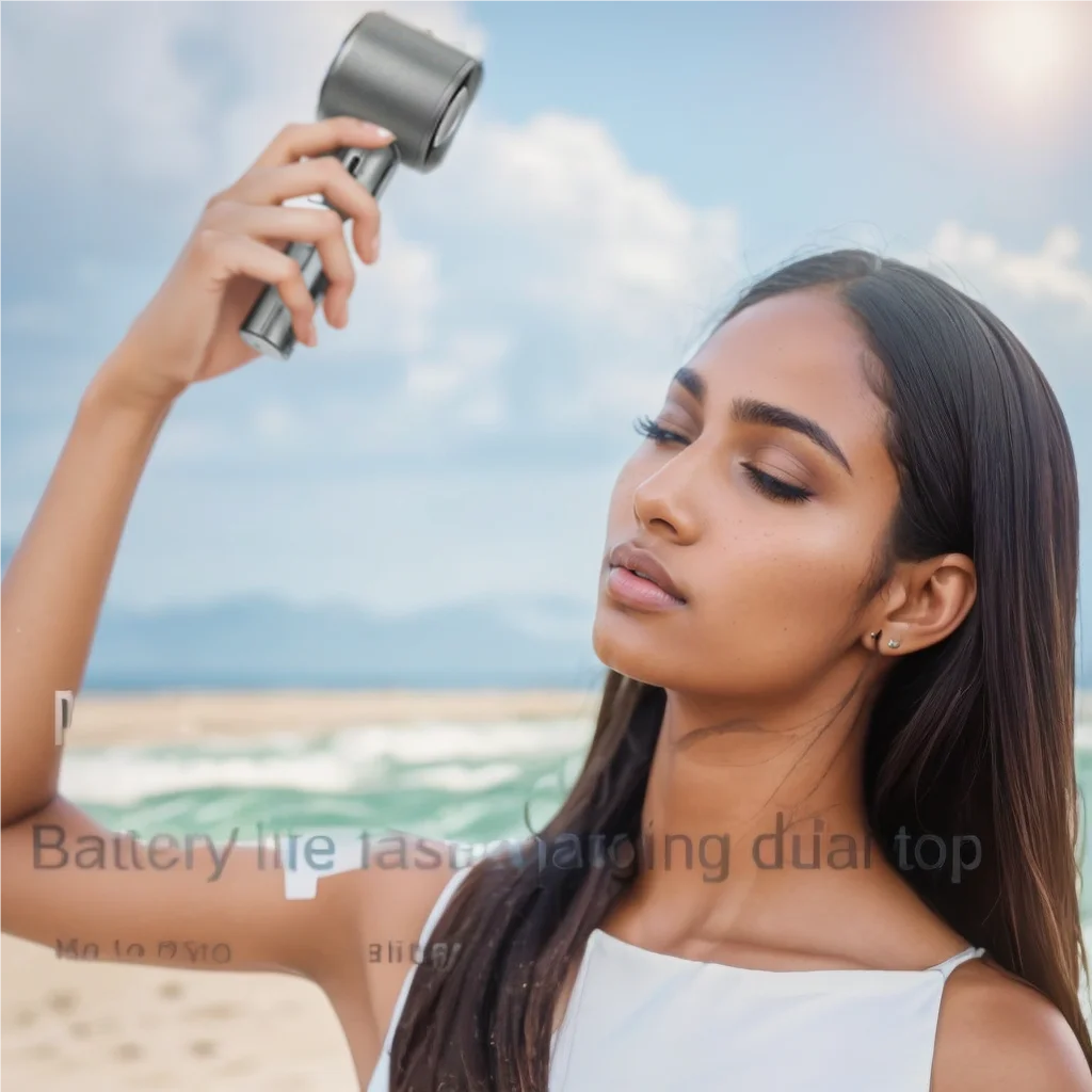 Draagbare Handventilator Bladeloos Kunststof USB Oplaadbaar