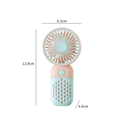 Draagbare Handventilator USB ABS Voor Studenten En Onderweg blauw