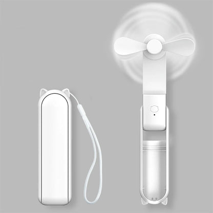 Draagbare Mini Handventilator USB Oplaadbaar Voor Koeling Wit