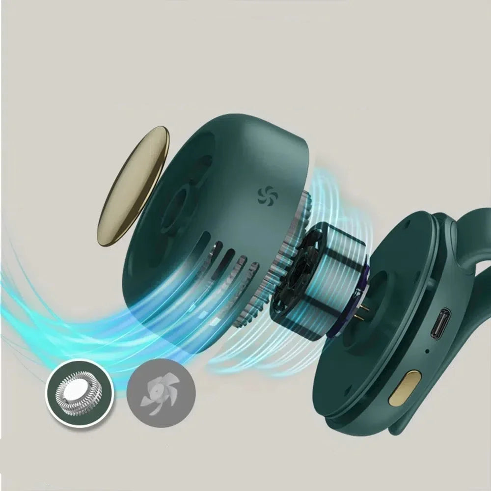 Draagbare Mini Ventilator Oplaadbaar Bladeloos voor Binnen Buiten